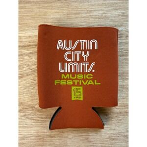 MILLER LITE Can Cooler Unisex Burnt Orange ACL Music Festival 15 Yrs OS